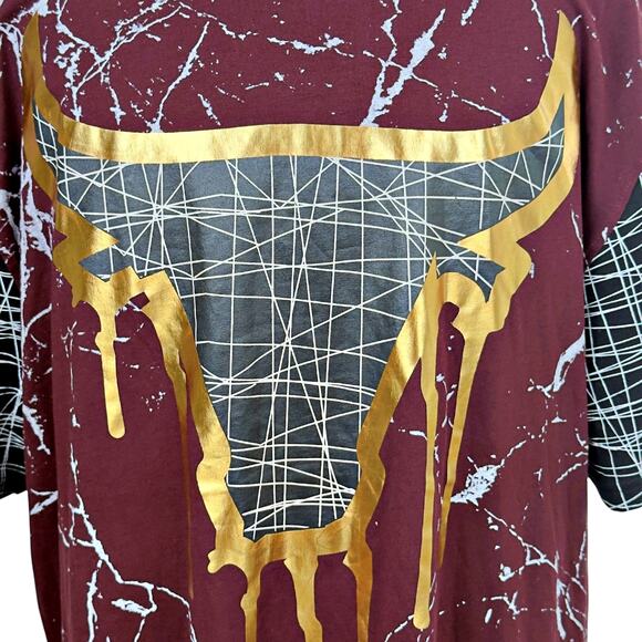 Switch Remarkable Chicago Bulls Graphic Splatter Paint 4XL Tshirt Streetwear - Picture 1 of 10